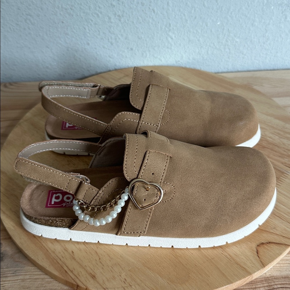 Pop Brystol Little & Big Kid Girls Round Closed Toe Mules